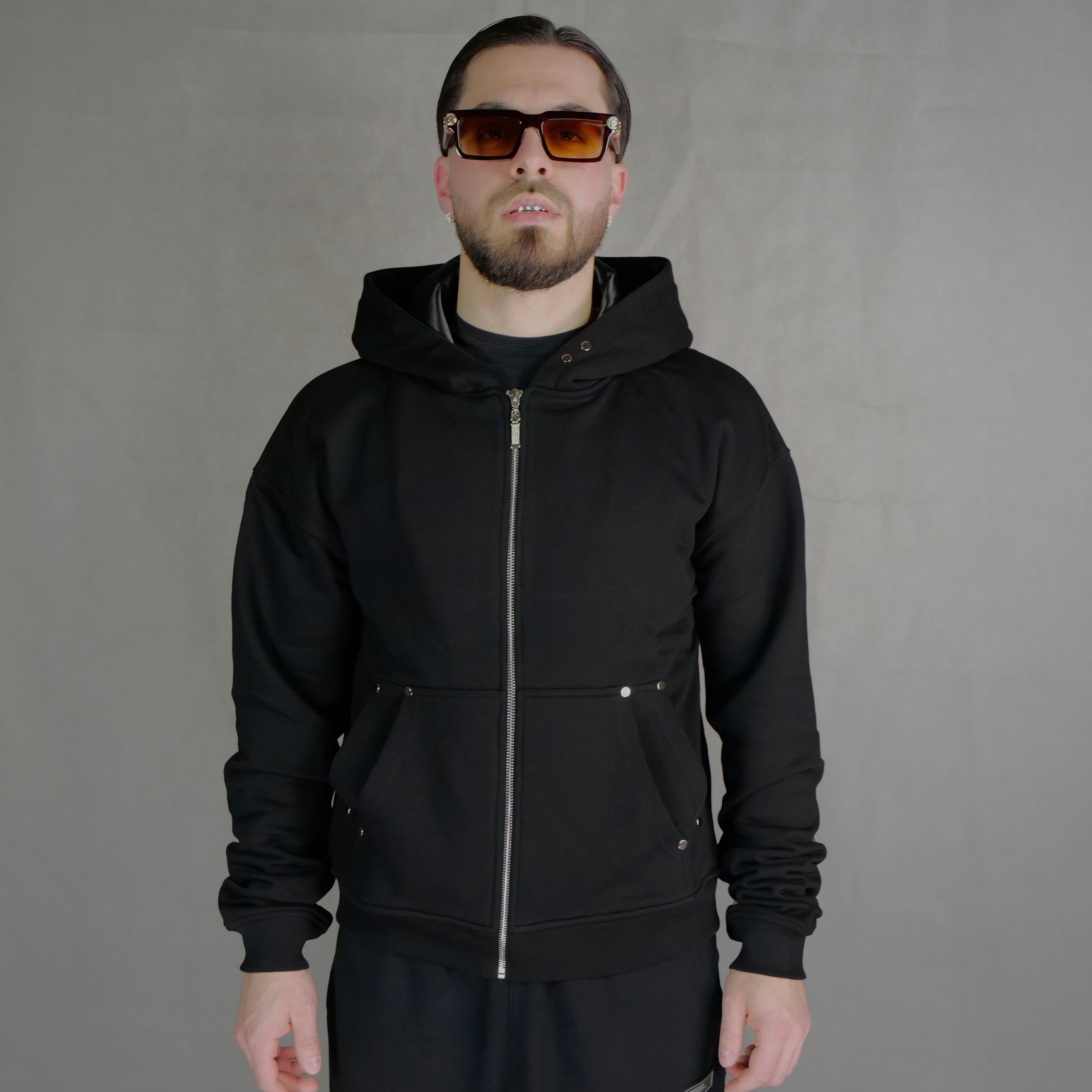 Double Pocket Zip Hoodie